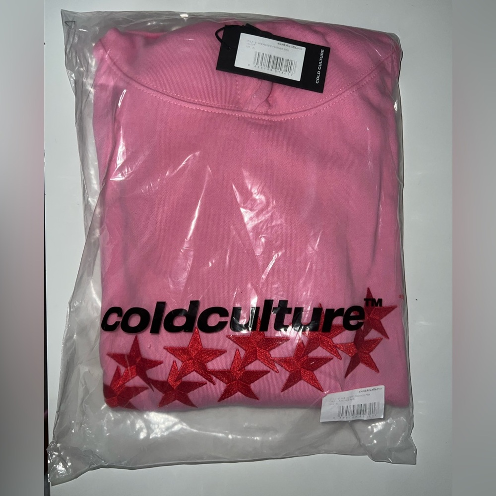 COLD CULTURE STARS HOODIE PANTHER PINK - XL - Picture 3 of 3